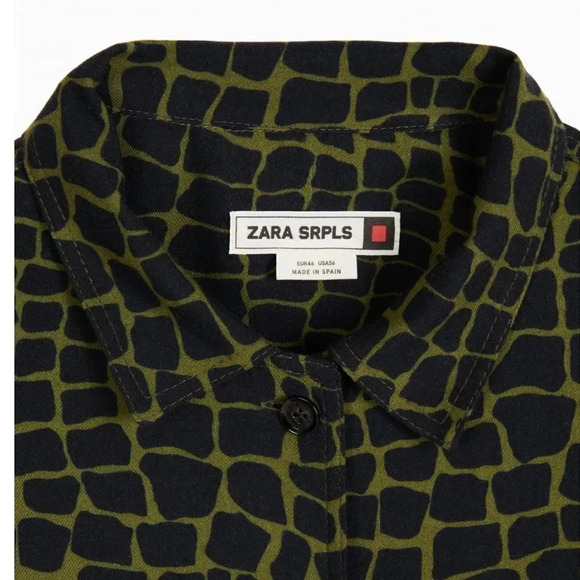 ZARA Kids | Green & Black | SRPLS PRINTED OVERSHIRT - Picture 3 of 7